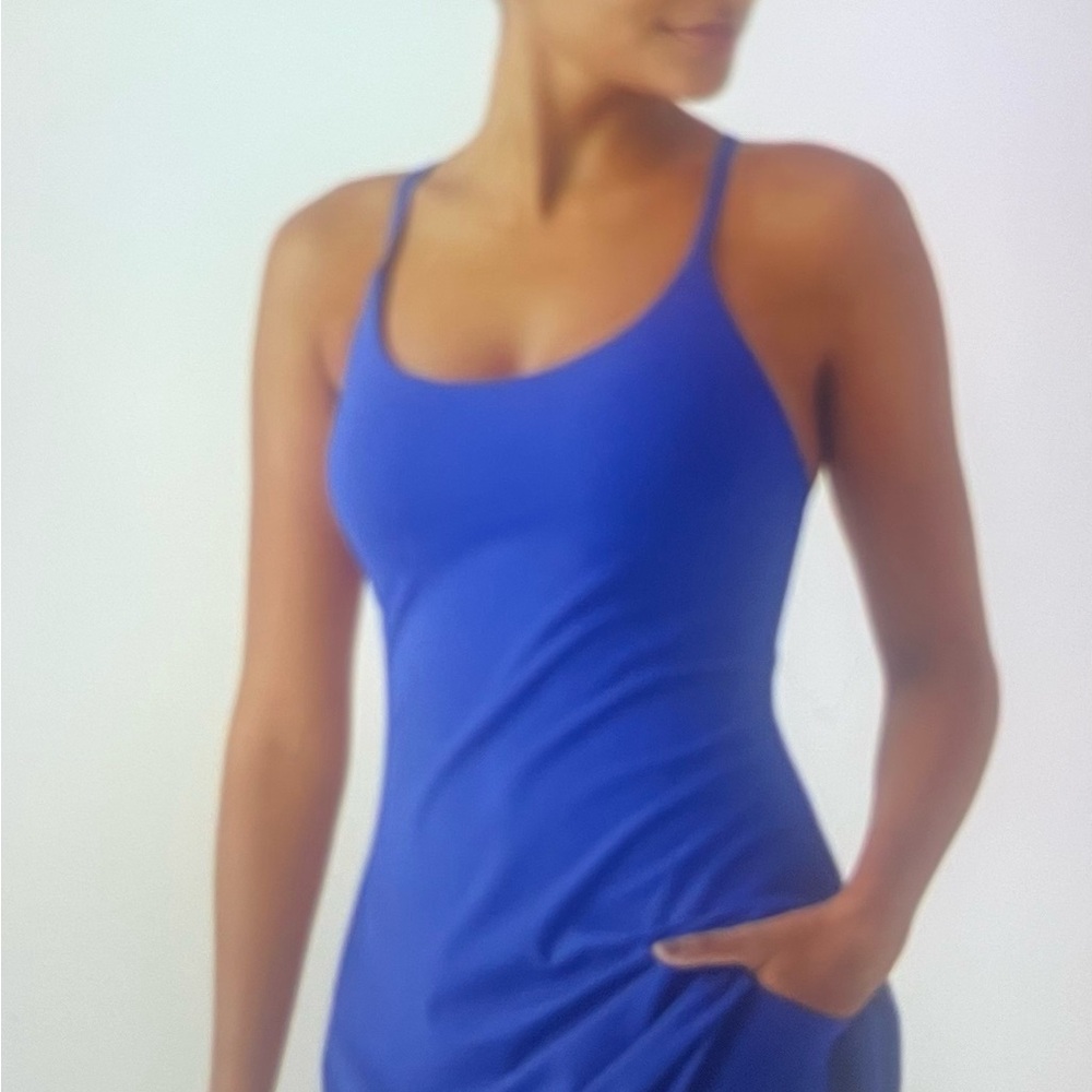 Vibrant Blue Sleeveless Dress
